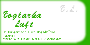 boglarka luft business card